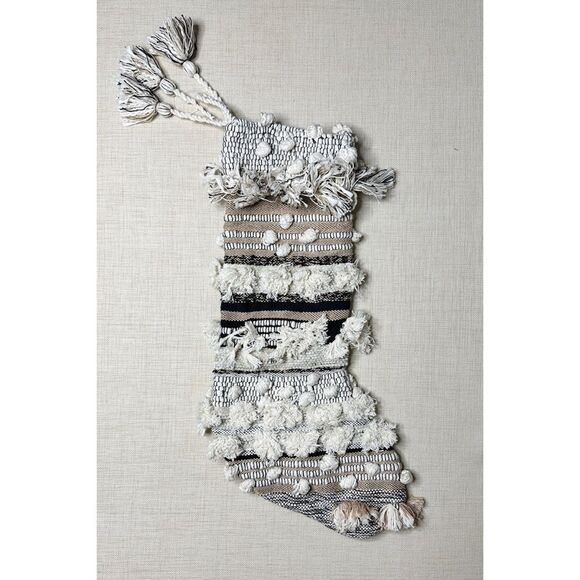 Anthropologie x All Roads Design Textured Christmas Stocking $128 - Picture 4 of 5